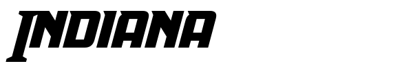 Indiana font preview